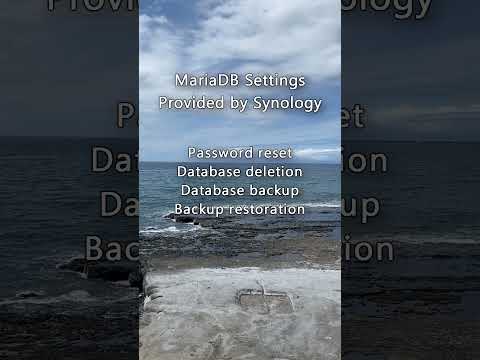 a Basic MariaDB Synology Tutorial!