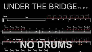 DRUMSCORE | UNDER THE BRIDGE - RED HOT CHILI PEPPERS | NO DRUMS