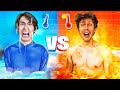 Surviving in extreme hot vs cold for 24 hours crazy