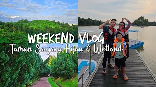 Morning Walk at Taman Saujana Hijau & Paddleboat Fun at Wetland with the 'Wife'?! | Weekend Vlog