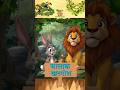 चालाक खरगोश और शेर | Hindi Moral Story for Kids |#KidsKahaniJungle #ytshorts #animalstory #cartoon