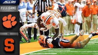 Clemson vs. Syracuse Full Game | 2019 ACC Football