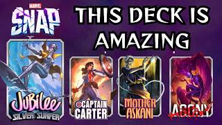 The Cosmic Liberty!  Captain Carter Powers Up Jubilee Surfer | Marvel Snap Gameplay
