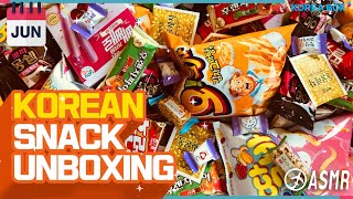 Unboxing A Korea Box K-Snack Box June - Asmr