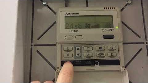 Resetting a Mitsubishi heavy hard wired controller