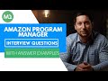 Amazon Program Manager Interview Questions with Answer Examples