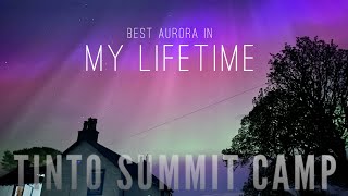 Chasing the Northern Lights: Summit Camping on Tinto Hill | Stunning Aurora Footage