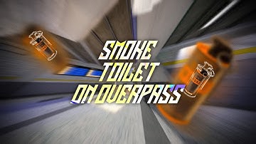 CS2 Smoke Toilet Middle from T Spawn on Overpass #cs2 #cs2clips #cs2smokes