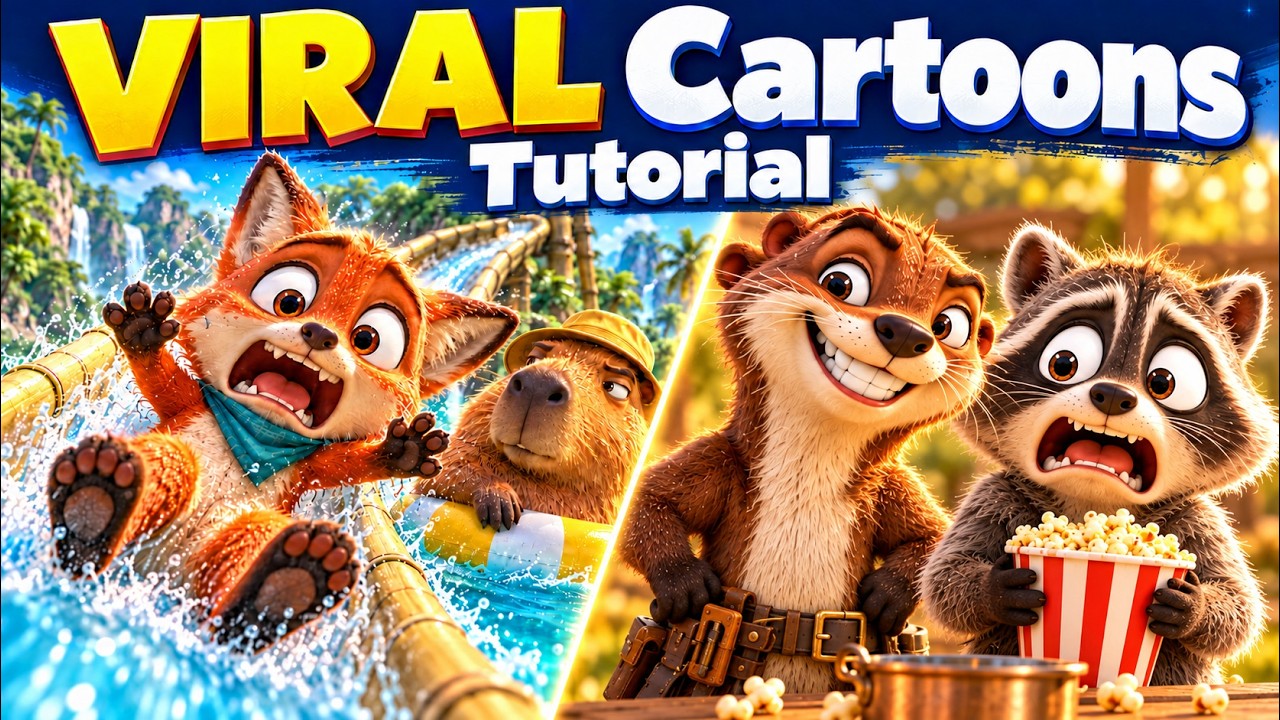 How I Make Funny 3D Cartoons with AI (Step-by-Step)