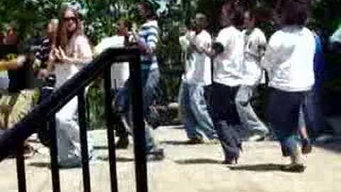 KKPSi, TBS and  Zeta Phi Beta Strolling on the Yard