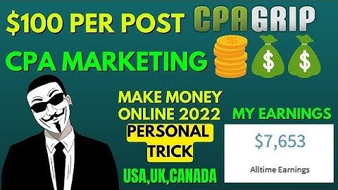 MY $976/DAY | Advance CPA Marketing 2022 | Cpagrip Content Locking Hindi | make money online