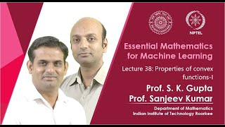 Lecture 38: Properties of convex functions-I