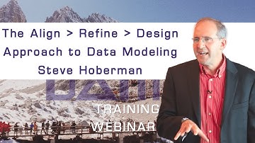 The Align - Refine - Design Approach to Data Modeling with Steve Hoberman