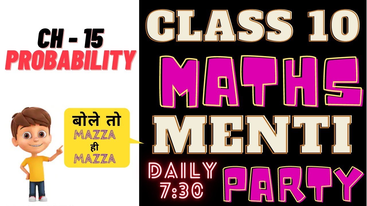 Probability/Menti LIVE Quiz/CBSE Class 10 Maths Chapter 15/Karan Sir