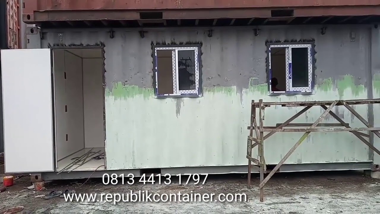 Cara Modifikasi Container Buat Kantor / Rumah 0813 4413 1797