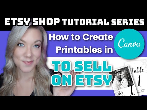 How to Create Printables in Canva to Sell on Etsy for FREE: Sell Digital Downloads on Etsy