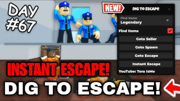 ⛏️Dig to Escape Script AutoFarm Items | Legendary | Rare | Go to Escape | Instant Escape