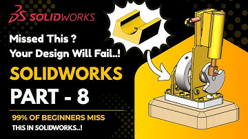 SolidWorks Beam Engine Assembly Tutorial | Part 8 | #SolidWorks #BeamEngine
