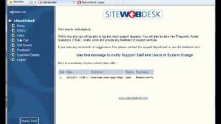 sitewebdesk Customer support and self help from a corporate web site