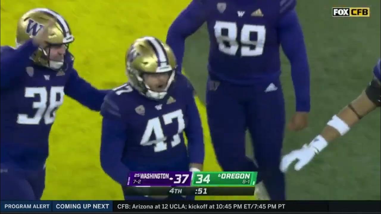 25 Washington vs 6 Oregon CLOSE Ending 2022 College Football YouTube