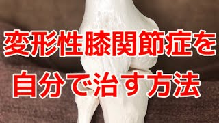 【簡単にできる】変形性膝関節症の痛みを自分で治す方法〜大阪の整体〜