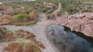 Flying the Phantom 4 Pro over the Salt River (Arizona)!! 4K