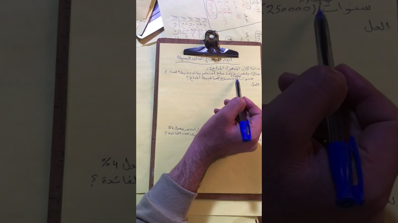 رياضيات مالية (الفصل الاول )