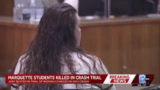Opening statements delivered in trial of woman charged in crash that killed two Marquette athletes