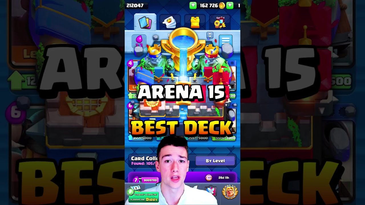 Best deck for Arena 15 #arena15clashroyale #deckarena15 #deckclashro