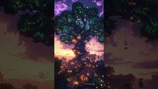 The Ultimate Cozy Minecraft Treehouse Village 🌸✨ #minecraft #shorts