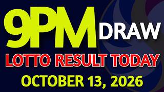 Lotto Result Today 9pm draw October 13, 2026 Tuesday PCSO