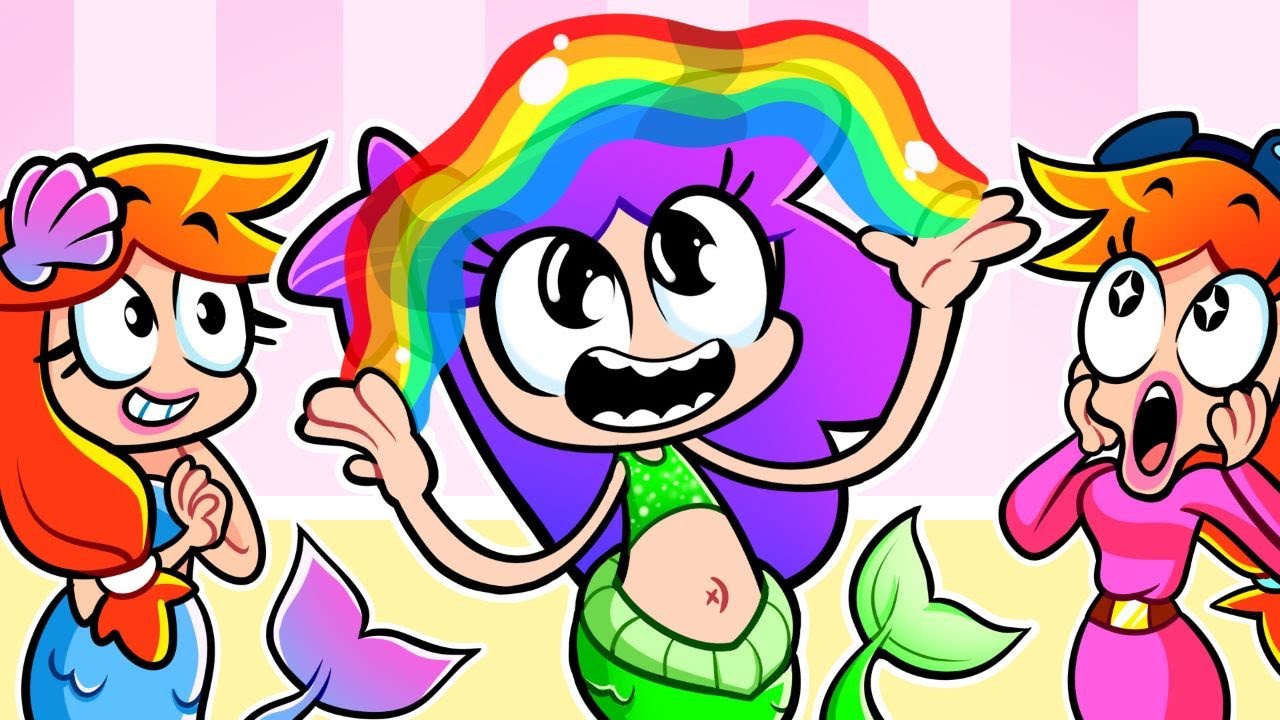 ¡Oh, Guau! ¿Viv se convirtió en sirena? 🧜‍♀️✨ | Viv y Denny | Caricatura Infantil