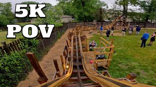 Shadow Stalker Backyard Roller Coaster On-Ride POV [5K] 2023