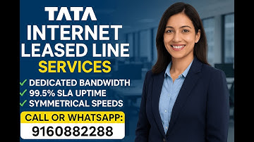 Tata Leased Line (ILL) | Dedicated Corporate Internet | No Downtime | Business Internet Solution2025