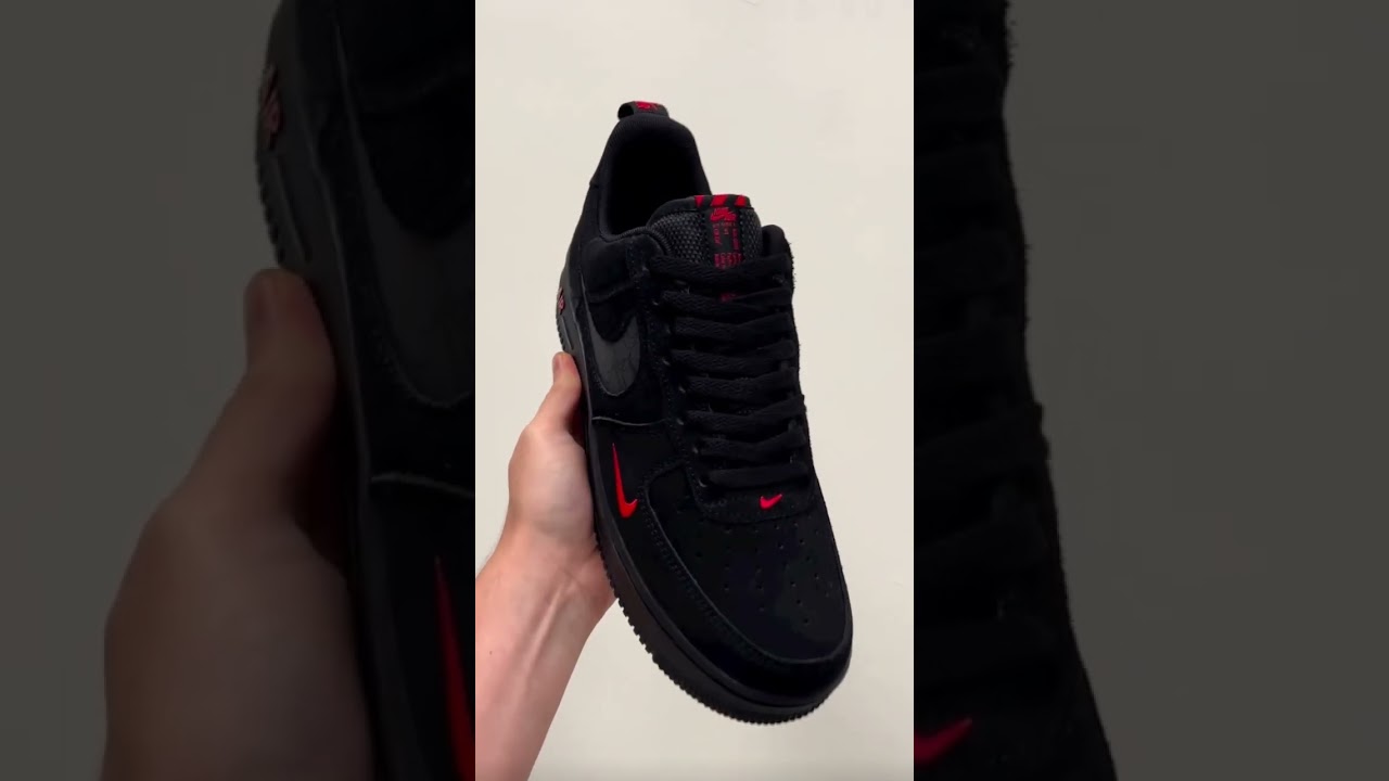 Air Force 1 LV8 Black Light Crimson On Foot Sneaker Review QuickSchopes 412  Schopes DZ4514 001 