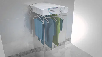 Como funciona uma secadora de roupa de parede?