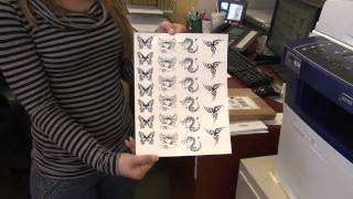 WaterSlide Decal Temporary Tattoo Paper Tutorial