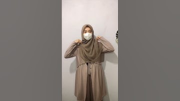 Tutorial hijab segiempat menutup dada