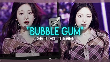 "BUBBLE GUM" tiktok trend edit tutorial - capcut