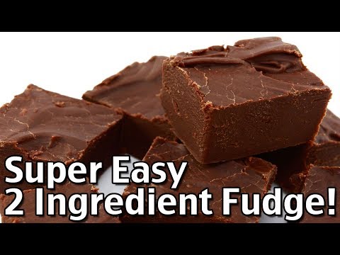 Super Easy 2 Ingredient Fudge In One Bowl - Tasty Christmas Candy Recipe!