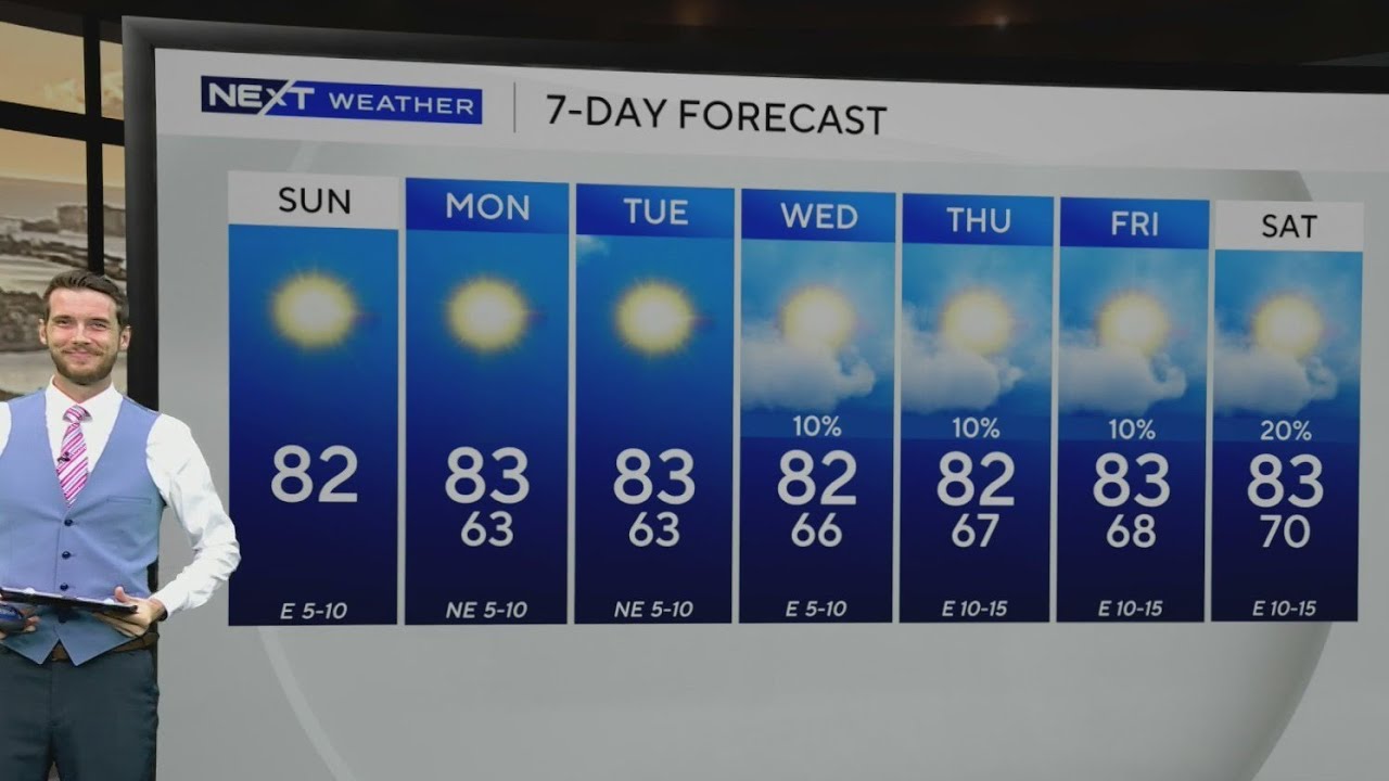 Tons of sun on tap for South Florida as temperatures top out in the 80s ...