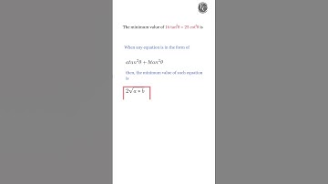 The minimum value of 16 tan2 θ + 25cot2 θ is 🔥🔥🔥  #maths #trigonometry
