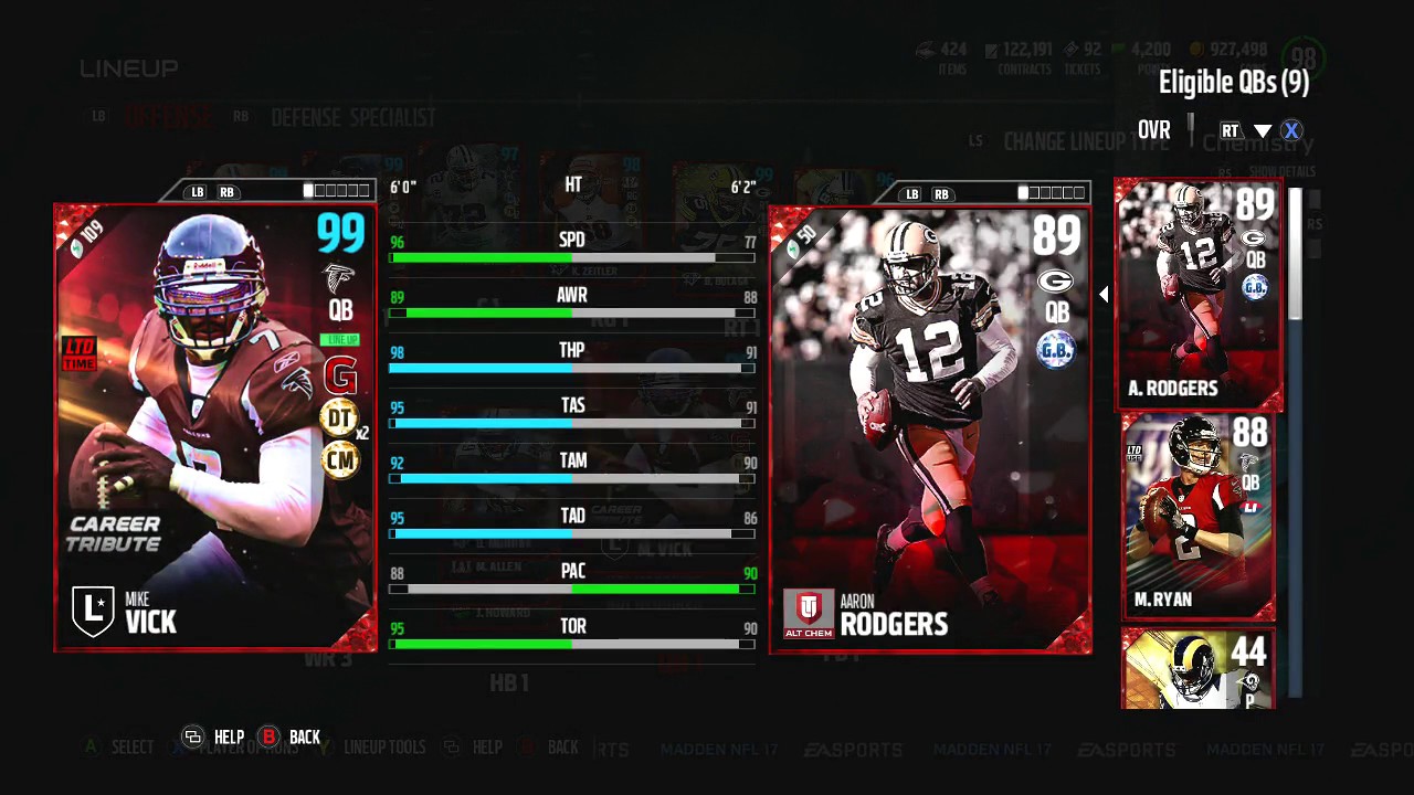 Madden 17 Ultimate Team :: New Ultimate Legends! Getting Rid Of Vick? :: Madden 17 Ultimate Team