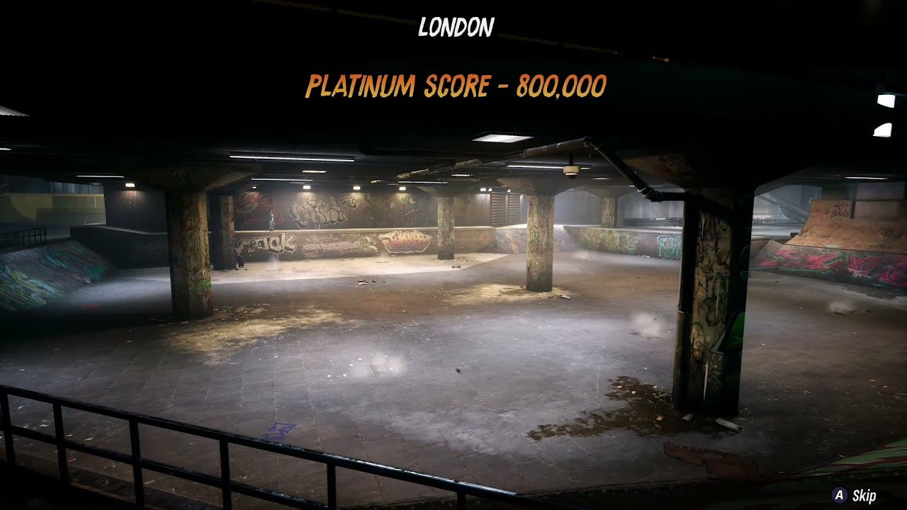 Platinum Score - 800,000 - London - Tony Hawk's Pro Skater 3 + 4