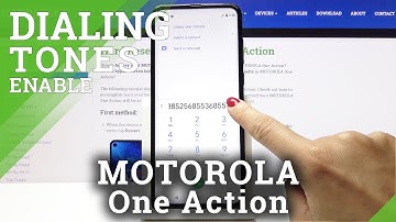 How to Turn On/Off Dial Pad Sounds in Motorola One Action - Dial Tones