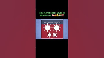 LEVEL 200 ( PLACE AN OBJECT INSIDE THE ORANGE BOX ) LAST AND AWESOME MOVE BRAIN IT ON 2024 #shorts