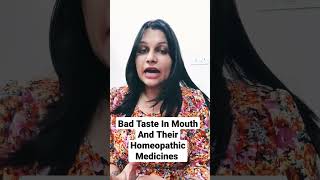 Bad Taste In Mouth And Homeopathic Medicines | Bad Taste #Taste #badtaste #Shorts #drsanjusingh