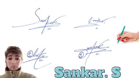 Sankar.S sign style#name  signature with arooj