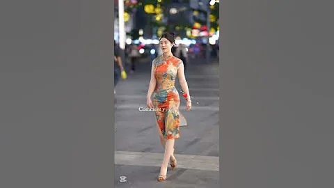 Cute chinese girl street fashion | classiic trend #shorts #chinsesstreetfashion