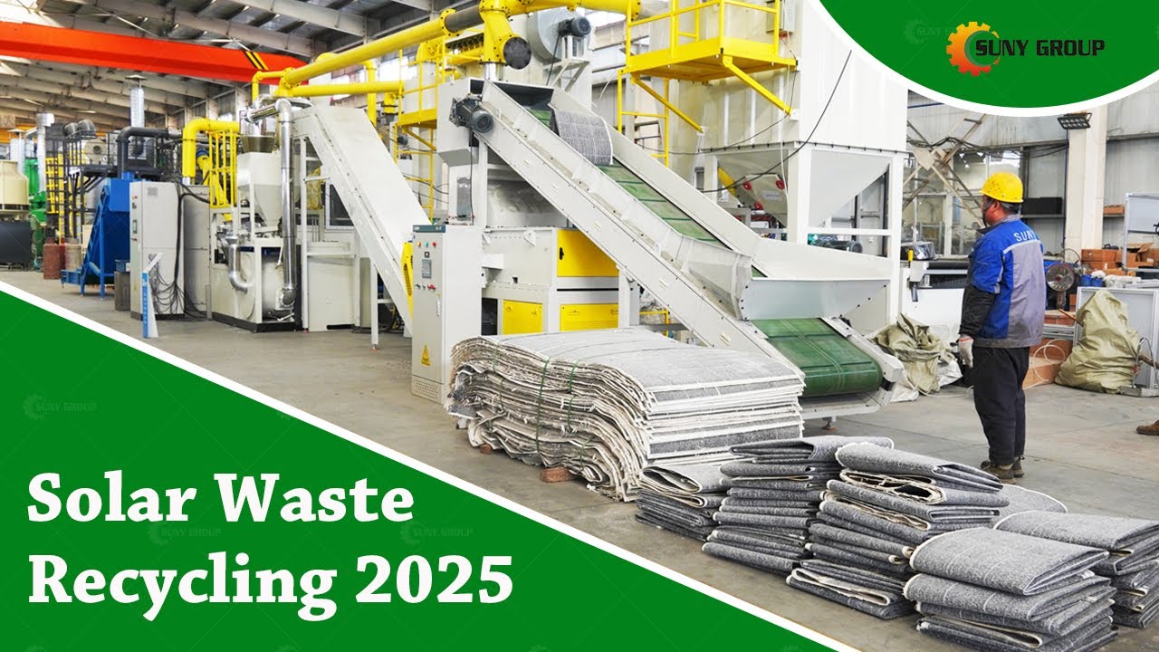 Solar Silicon Cells Shredding & Sorting Line | Solar Waste Recycling ...